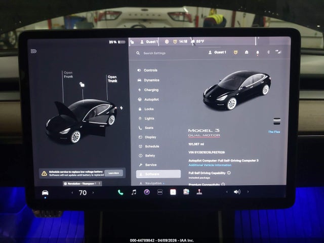 Aukcja sprzedaży 2020 Tesla Model 3 Performance Dual Motor All-wheel Drive, vin: 5YJ3E1EC5LF627029, numer aukcji: 44789842
