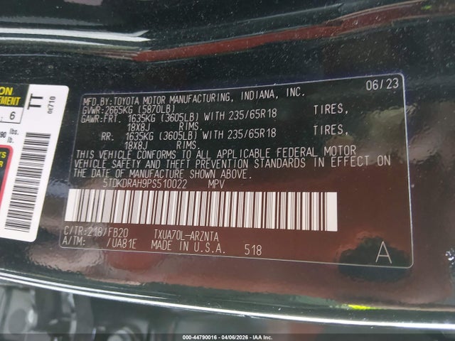 2023 TOYOTA HIGHLANDER 5TDKDRAH9PS510022 Photo 8