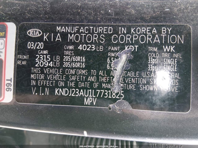 2020 KIA SOUL KNDJ23AU1L7731825 Photo 8