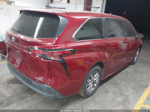 Продаж на аукціоні авто 2021 Toyota Sienna Le, vin: 5TDKRKEC1MS027014, номер лоту: 44790140