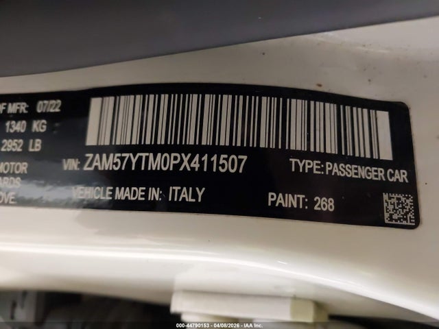 Продаж на аукціоні авто 2023 Maserati Ghibli Modena Q4, vin: ZAM57YTM0PX411507, номер лоту: 44790153