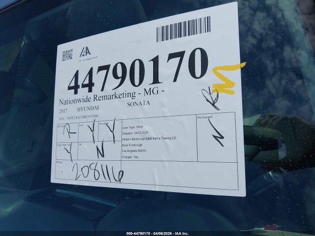 Hyundai SONATA SE 2017 5NPE24AF3HH565304 Image 12
