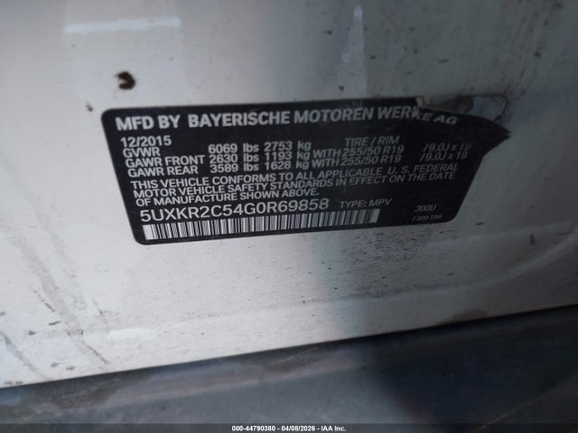 5UXKR2C54G0R69858 BMW X5 Sdrive35i