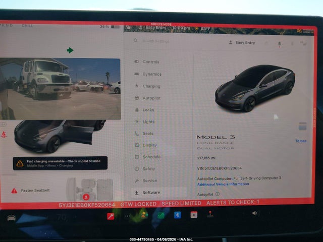 Aukcja sprzedaży 2019 Tesla Model 3 Long Range/performance, vin: 5YJ3E1EB0KF520654, numer aukcji: 44790465