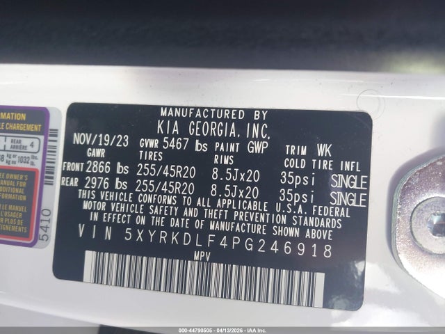 5XYRKDLF4PG246918 KIA Sorento X-line Sx Prestige