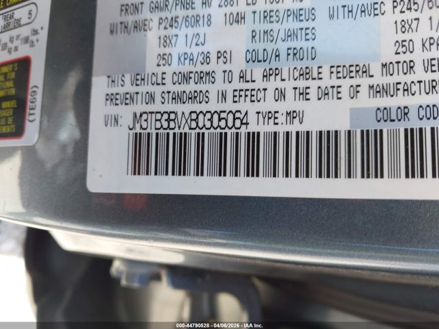 Aukcja sprzedaży 2011 Mazda Cx-9 Sport, vin: JM3TB3BVXB0305064, numer aukcji: 44790528