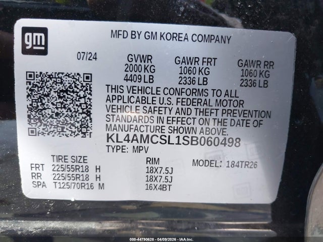 Продаж на аукціоні авто 2025 Buick Encore Gx Preferred Awd, vin: KL4AMCSL1SB060498, номер лоту: 44790628