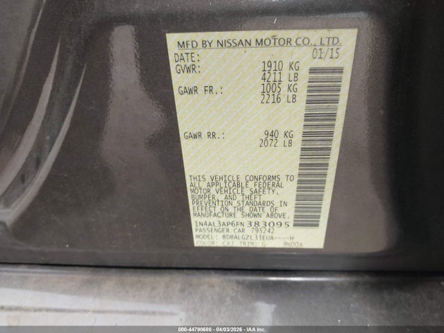 2015 NISSAN ALTIMA 1N4AL3AP6FN383095 Photo 8