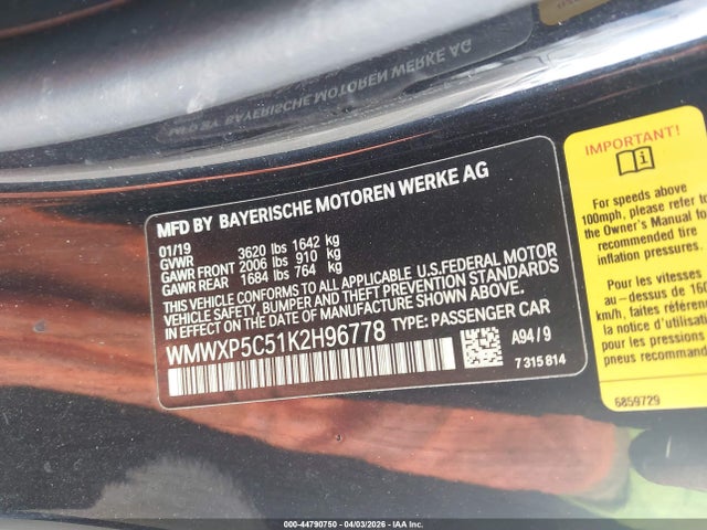 Mini Hardtop Cooper 2019 WMWXP5C51K2H96778 Image 9