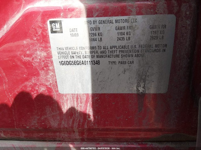 2010 CADILLAC CTS 1G6DG5EG6A0111348 Photo 8