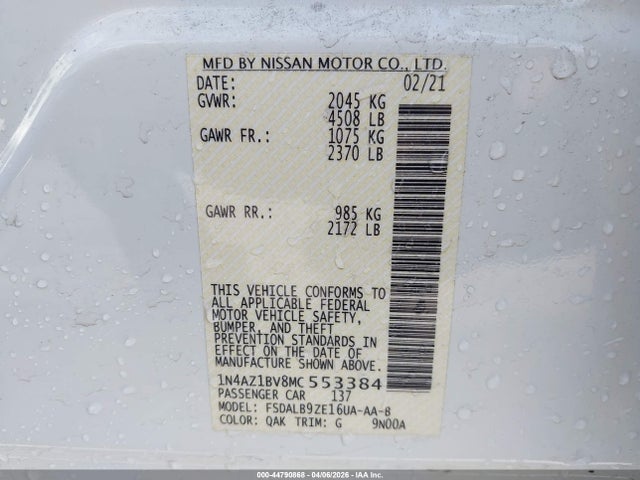 Nissan Leaf S 40 Kwh 2021 1N4AZ1BV8MC553384 Image 9