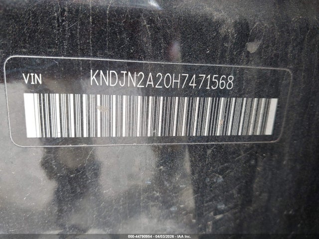 2017 Kia Soul მანქანა იყიდება აუქციონზე, vin: KNDJN2A20H7471568, აუქციონის ნომერი: 44790954