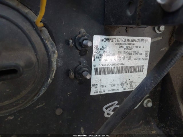 Aukcja sprzedaży 2021 Ford F-59 Commercial Stripped, vin: 1F65F5KN2M0A05624, numer aukcji: 44790991