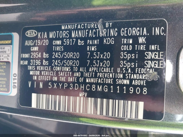 KIA Telluride Ex 2021 5XYP3DHC8MG111908 Image 9