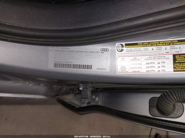 Aukcja sprzedaży 2018 Audi A6 2.0t Premium, vin: WAUG8AFC7JN027079, numer aukcji: 44791186