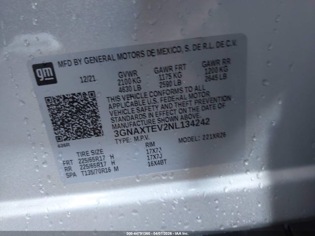 Chevrolet Equinox Awd 2fl 2022 3GNAXTEV2NL134242 Image 9