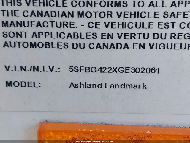 5SFBG422XGE302061 Heartland Rv Other