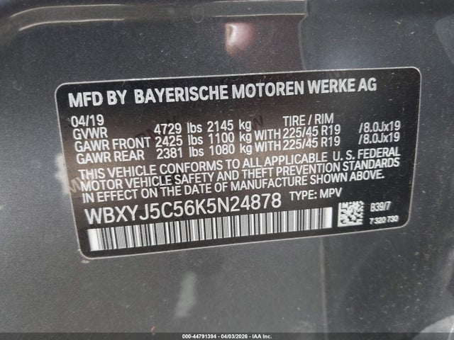 WBXYJ5C56K5N24878 BMW X2 Xdrive28i