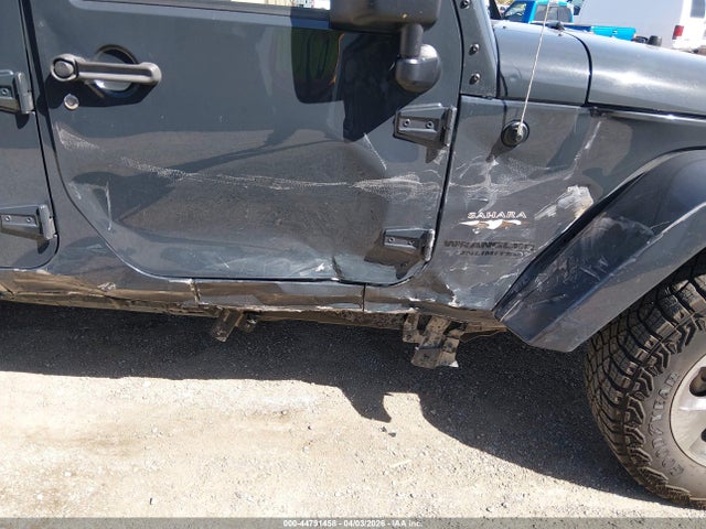 44791458 :رقم المزاد ، 1C4BJWEG3GL239615 vin ، 2016 Jeep Wrangler Unlimited Sahara مزاد بيع