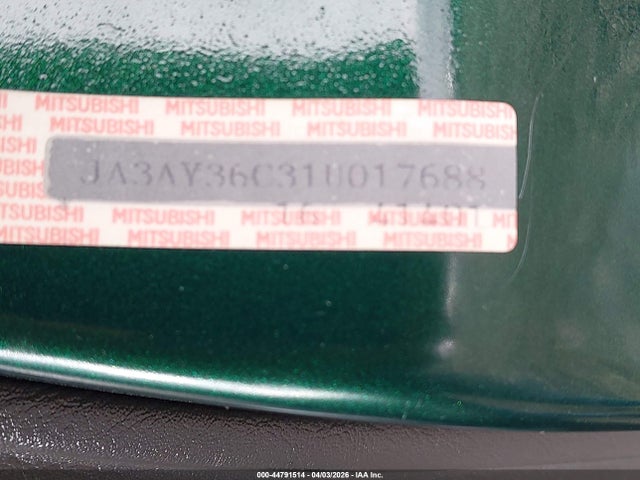 Продаж на аукціоні авто 2001 Mitsubishi Mirage Ls, vin: JA3AY36C31U017688, номер лоту: 44791514