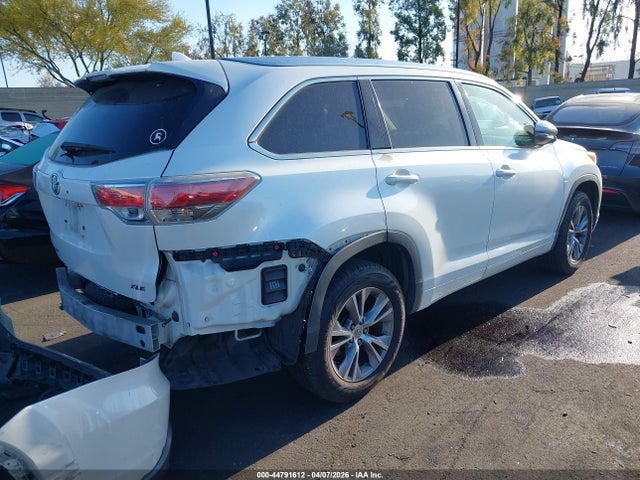 Aukcja sprzedaży 2015 Toyota Highlander Xle V6, vin: 5TDKKRFH7FS055474, numer aukcji: 44791612