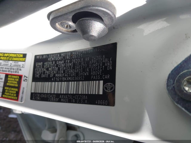4T1G11BKXMU036952 Toyota Camry Se Awd