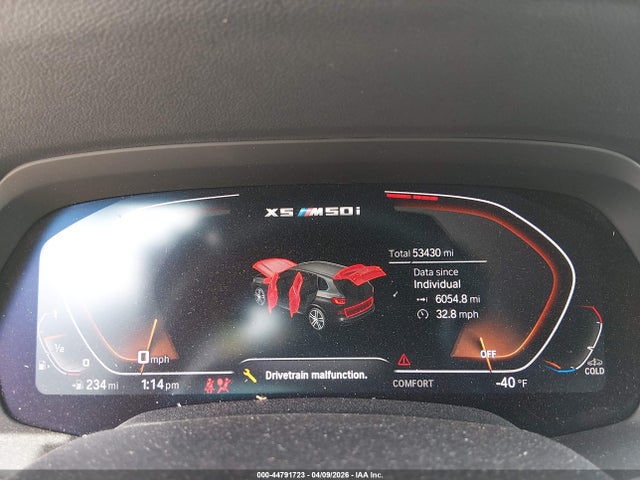 2021 Bmw X5 M50i მანქანა იყიდება აუქციონზე, vin: 5UXJU4C01M9H60047, აუქციონის ნომერი: 44791723