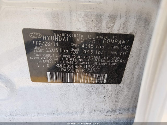 KMHD35LH8EU186003 Hyundai ELANTRA GT