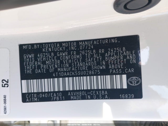 Toyota CAMRY SE 2025 4T1DAACK5SU028675 Image 9