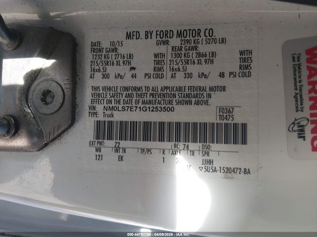 Ford Transit Connect Xl 2016 NM0LS7E71G1253500 Image 9