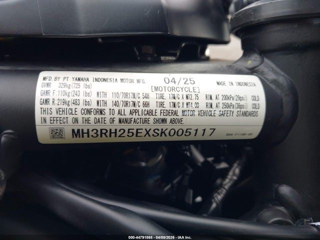 Yamaha Yfz320 A 2025 MH3RH25EXSK005117 Image 10