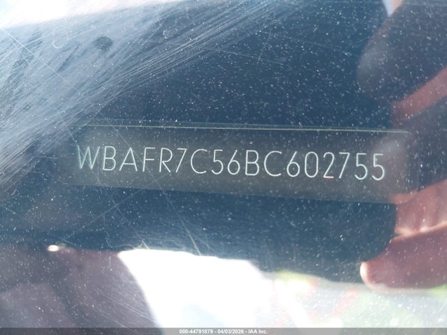 Aukcja sprzedaży 2011 Bmw 535i, vin: WBAFR7C56BC602755, numer aukcji: 44791879