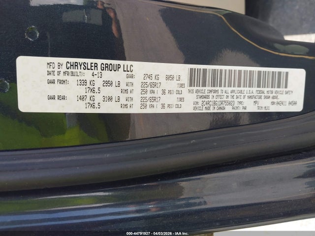 2013 CHRYSLER TOWN & COUNTRY 2C4RC1BG1DR755023 Photo 8