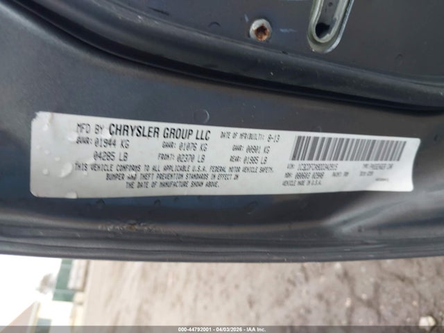 44792001 :رقم المزاد ، 1C3CDFCA9DD342915 vin ، 2013 Dodge Dart Limited مزاد بيع