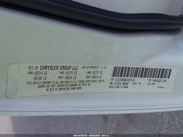 Продаж на аукціоні авто 2014 Dodge Charger Se, vin: 2C3CDXBG8EH227433, номер лоту: 44792154