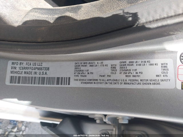 2023 RAM 1500 1C6RRFFG4PN667338 Photo 8