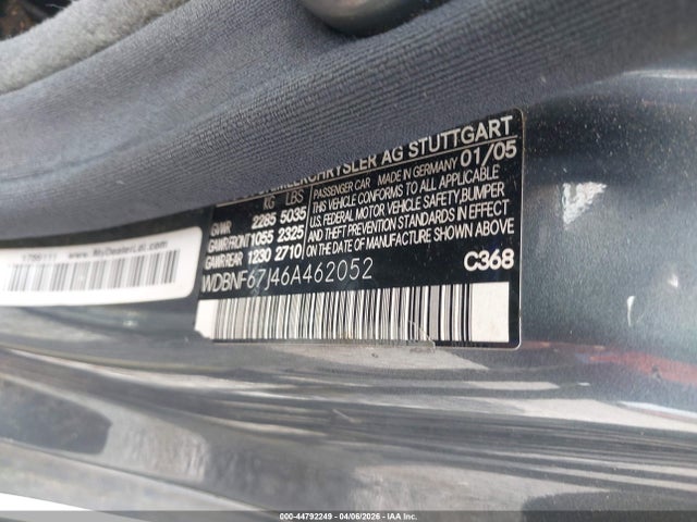 Продажа на аукционе авто 2006 Mercedes-benz S 350, vin: WDBNF67J46A462052, номер лота: 44792249