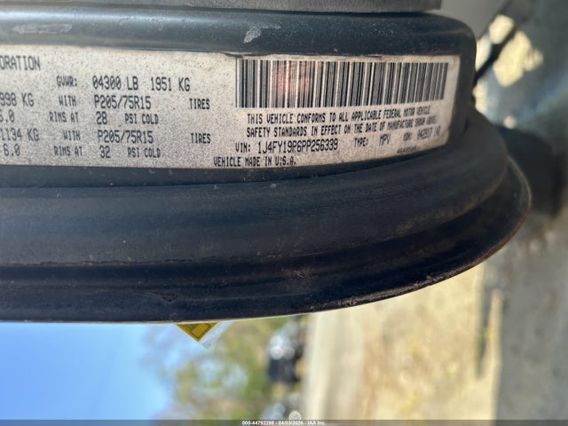 Auction sale of the 1993 Jeep Wrangler / Yj S, vin: 1J4FY19P6PP256339, lot number: 44792288