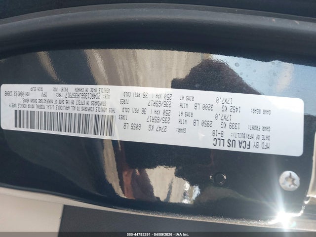 Продаж на аукціоні авто 2018 Chrysler Pacifica Touring L, vin: 2C4RC1BG6JR357317, номер лоту: 44792291