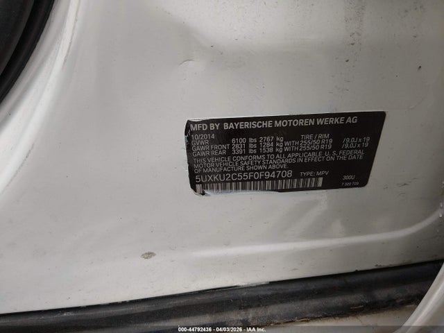 2015 BMW X6 5UXKU2C55F0F94708 Photo 8