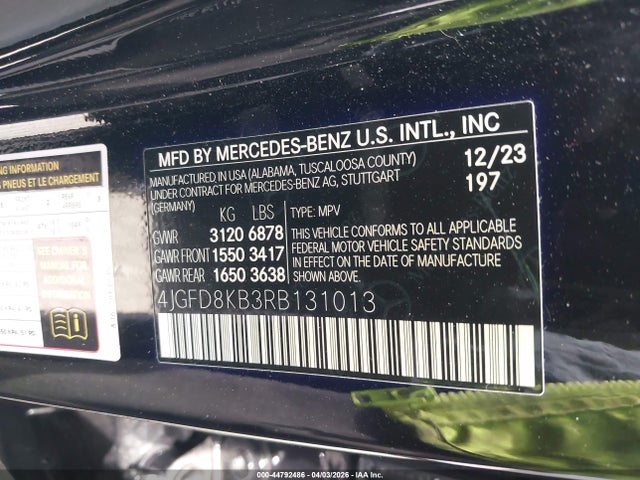 Продажа на аукционе авто 2024 Mercedes-benz Amg Gle 63 Coupe S 4matic+, vin: 4JGFD8KB3RB131013, номер лота: 44792486