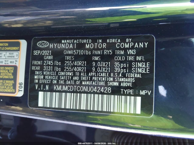 Продажа на аукционе авто 2022 Genesis Gv70 3.5t Awd Sport, vin: KMUMCDTC0NU042428, номер лота: 44792511