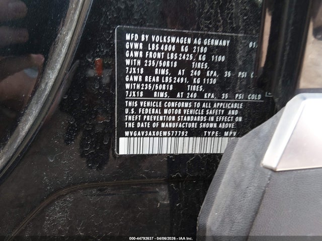 2014 VOLKSWAGEN TIGUAN WVGAV3AX0EW577792 Photo 8