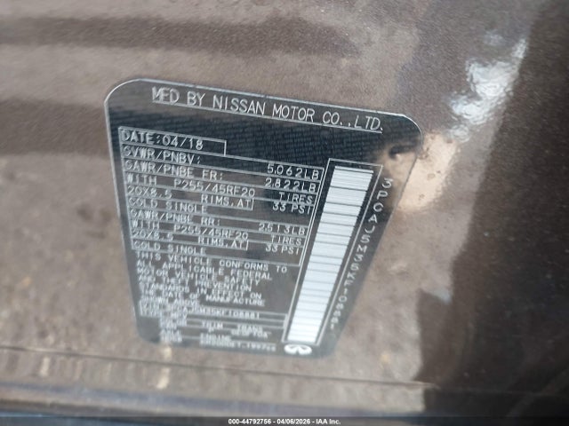 Продажа на аукционе авто 2019 Infiniti Qx50 Essential, vin: 3PCAJ5M35KF108881, номер лота: 44792756