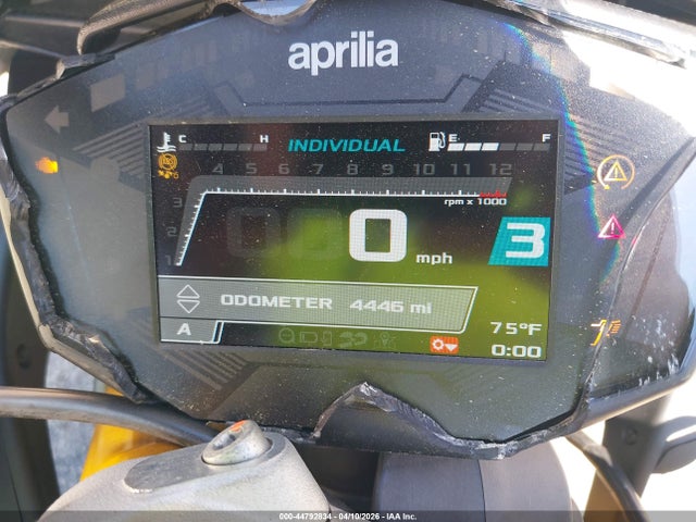 2024 Aprilia Rs 660 მანქანა იყიდება აუქციონზე, vin: ZD4KSUG0XRS003378, აუქციონის ნომერი: 44792834