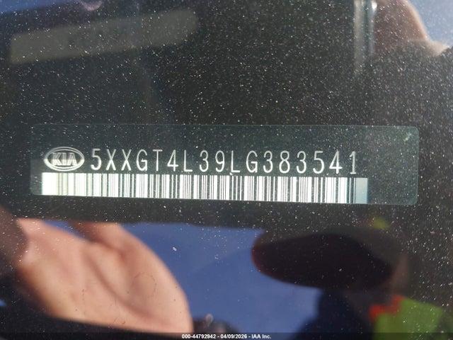 44792942 :رقم المزاد ، 5XXGT4L39LG383541 vin ، 2020 Kia Optima Lx مزاد بيع