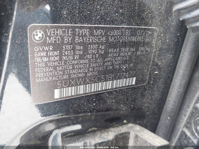 Aukcja sprzedaży 2011 Bmw X3 Xdrive28i, vin: 5UXWX5C51BL712477, numer aukcji: 44792965