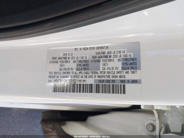 2021 MAZDA CX-5 JM3KFBAY9M0365152 Photo 8