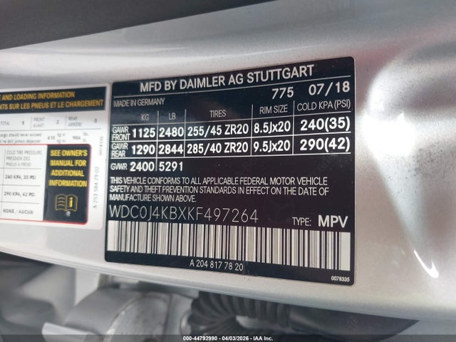 2019 MERCEDES-BENZ GLC 300 COUPE WDC0J4KBXKF497264 Photo 8