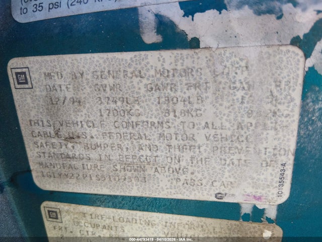 1995 CHEVROLET CORVETTE 1G1YY22P1S5109308 Photo 8